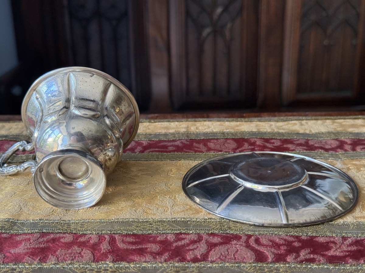 Solid Silver Cup And Saucer, France, Late 19th Century—minerva I Hallmark And Silversmith’s Hallmark-photo-4