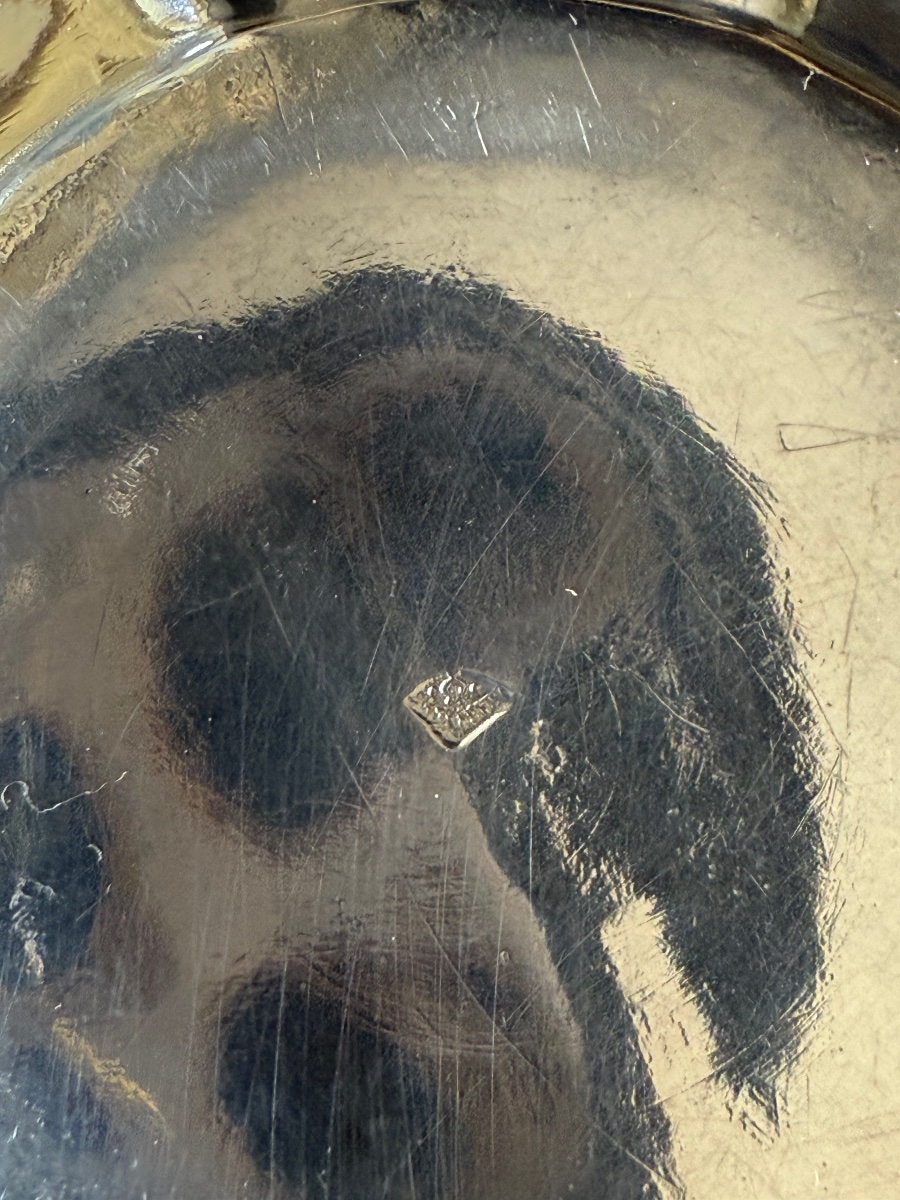 Solid Silver Cup And Saucer, France, Late 19th Century—minerva I Hallmark And Silversmith’s Hallmark-photo-3