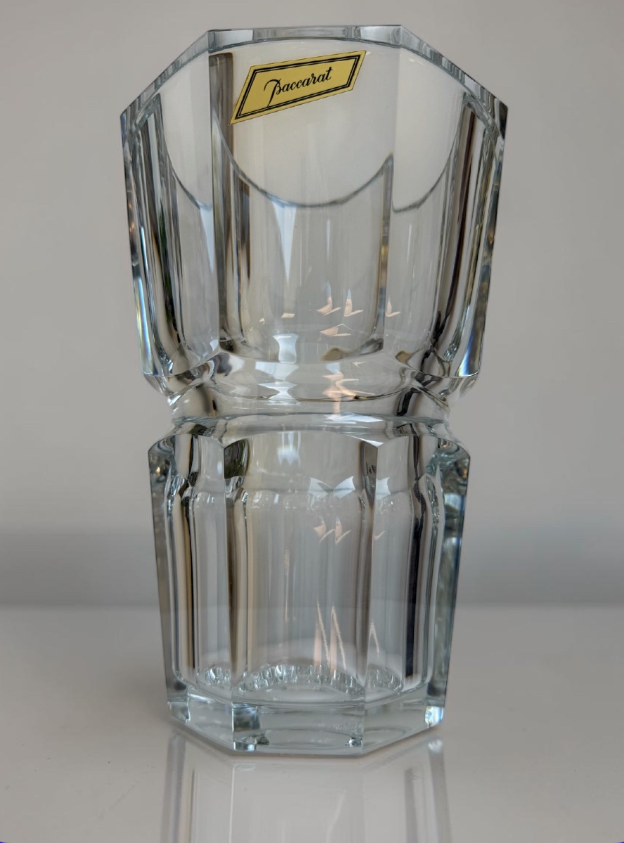 Grand vase en cristal taillé — Baccarat, modèle Edith, XXᵉ siècle-photo-4