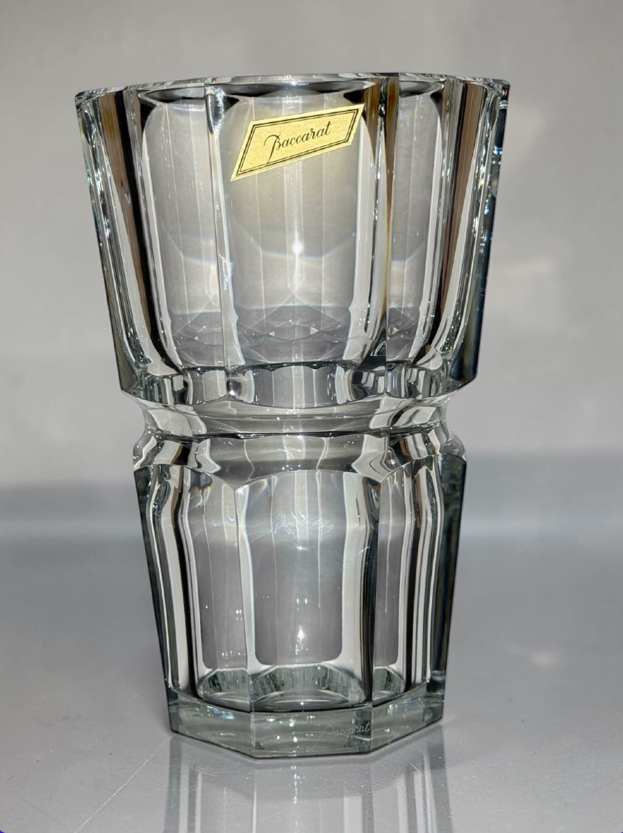 Grand vase en cristal taillé — Baccarat, modèle Edith, XXᵉ siècle-photo-4