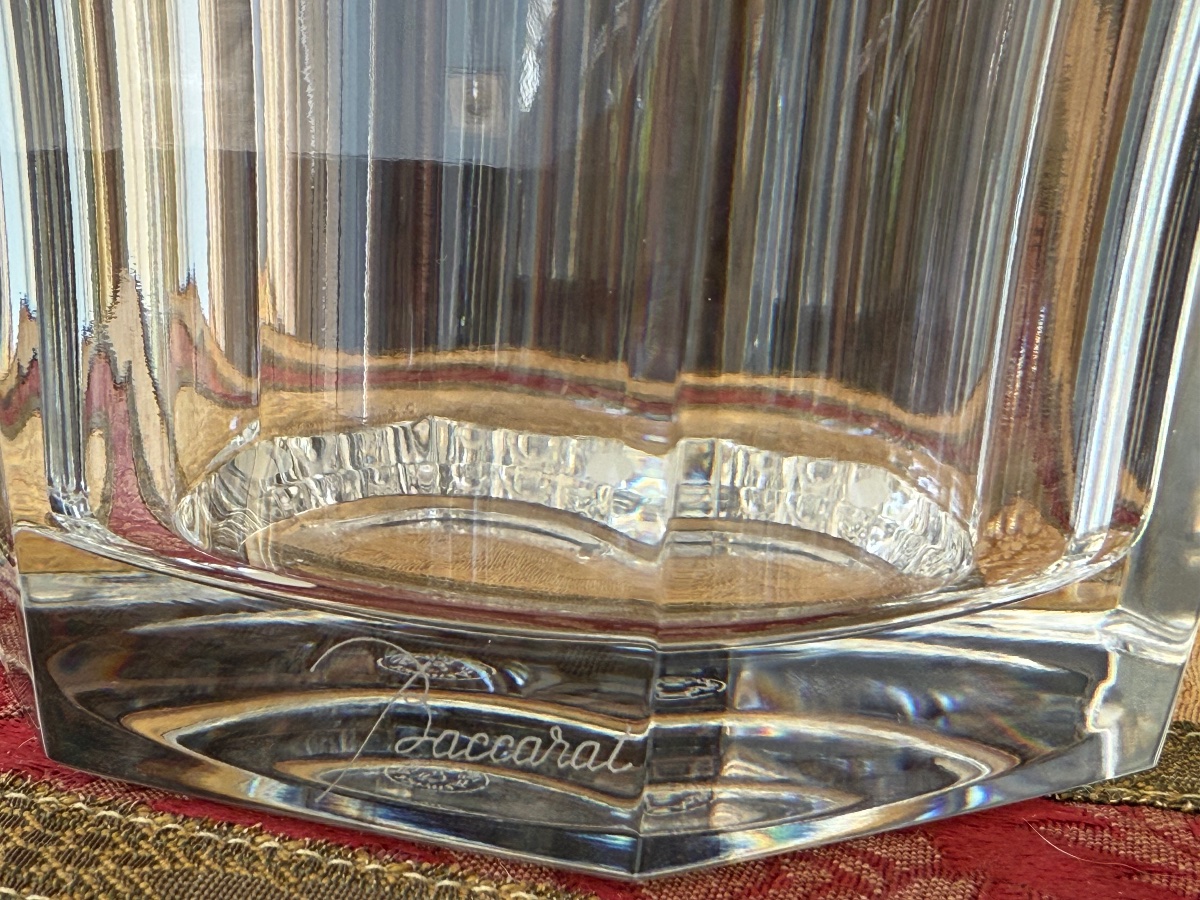 Grand vase en cristal taillé — Baccarat, modèle Edith, XXᵉ siècle-photo-7