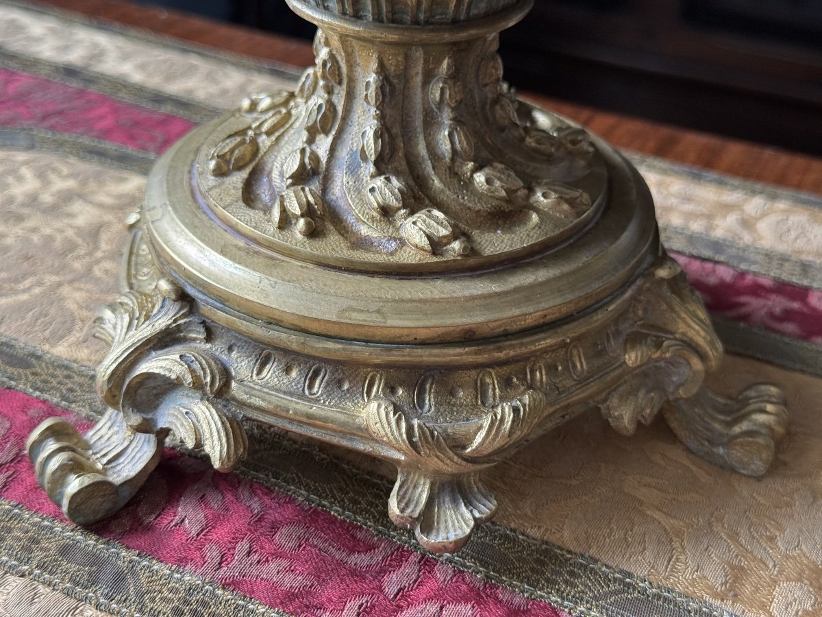 Grande Coupe Napoléon III en Porcelaine Imari et Bronze Doré-photo-3