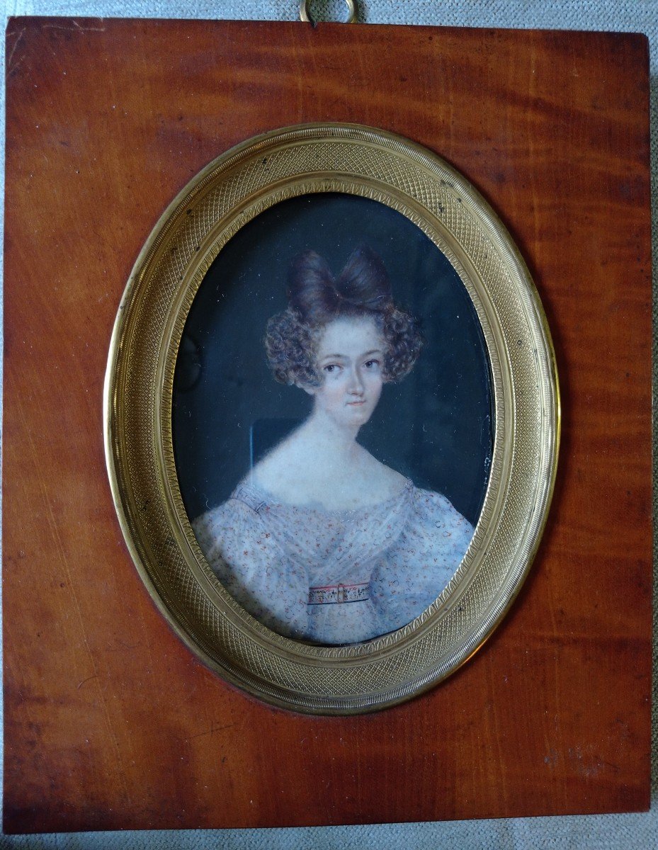 Large Miniature On Ivory 