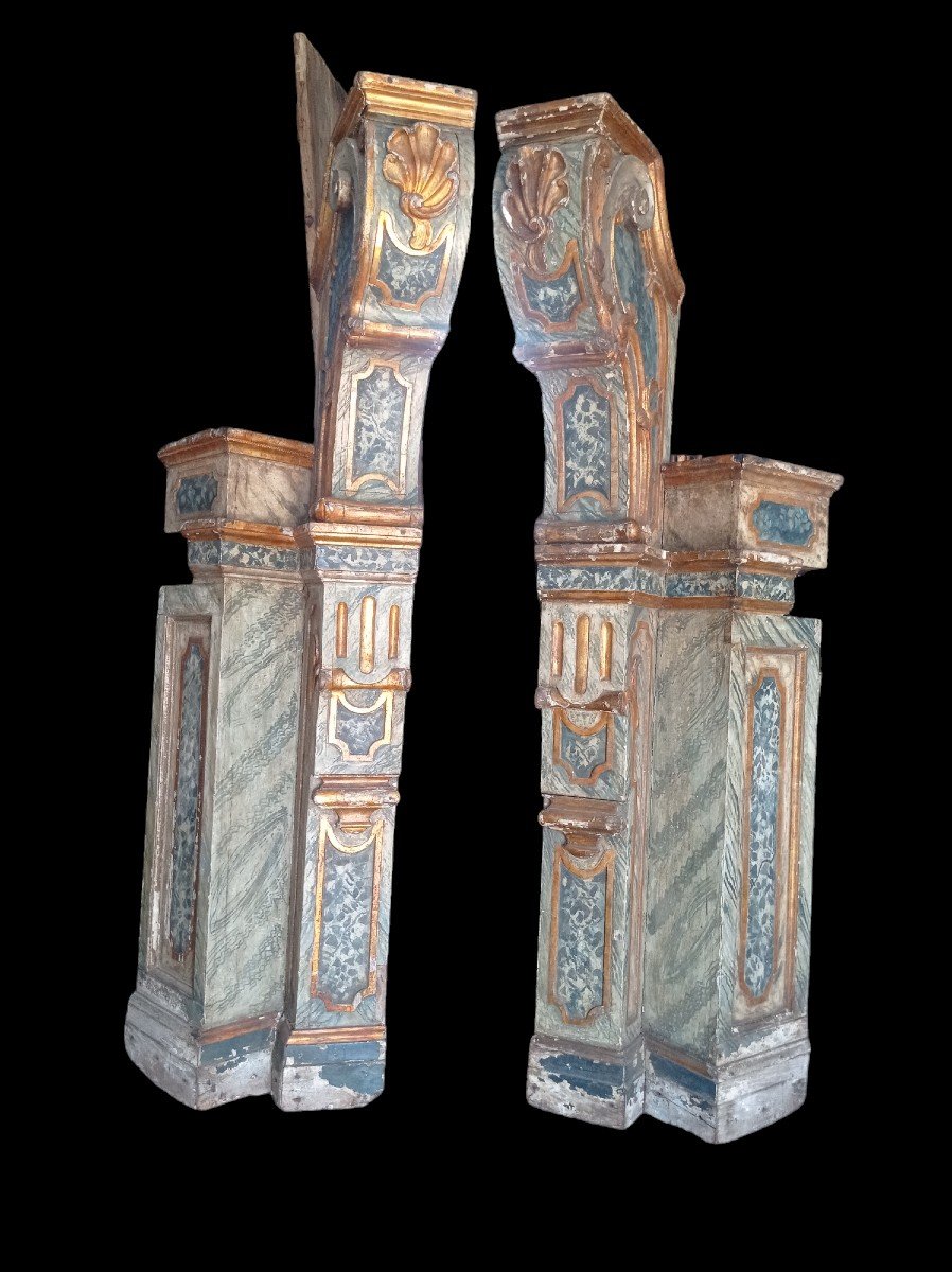 Paire De Boiseries Italie 18éme Siecle