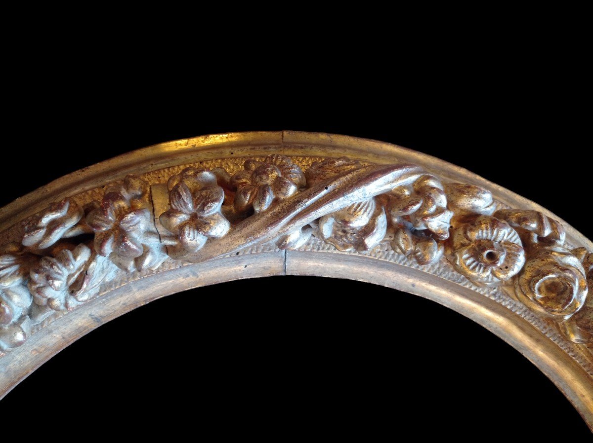 Tondo Frame Gilded Wood Circa 1700-photo-3
