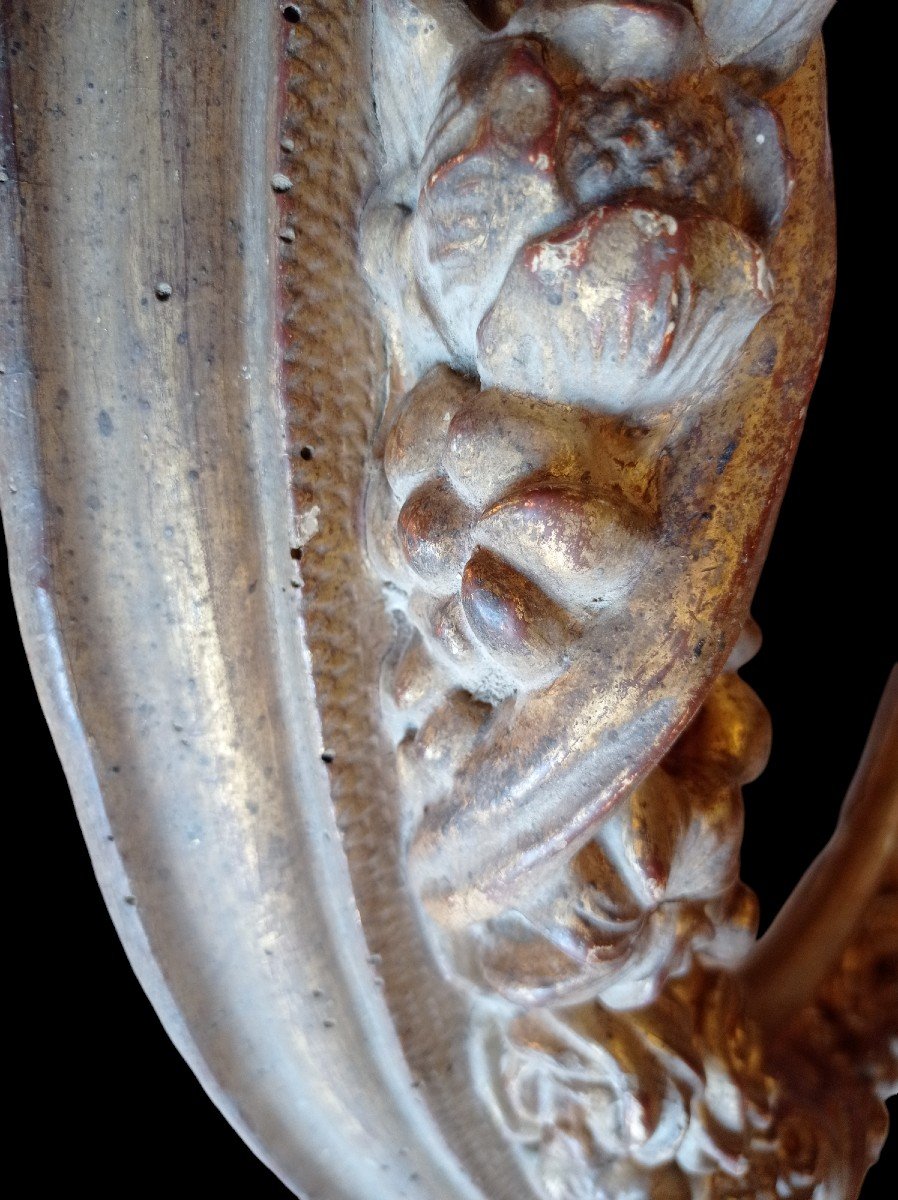 Tondo Frame Gilded Wood Circa 1700-photo-1