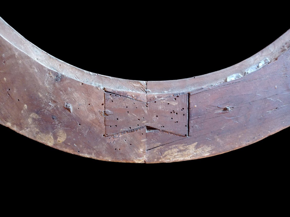 Tondo Frame Gilded Wood Circa 1700-photo-4