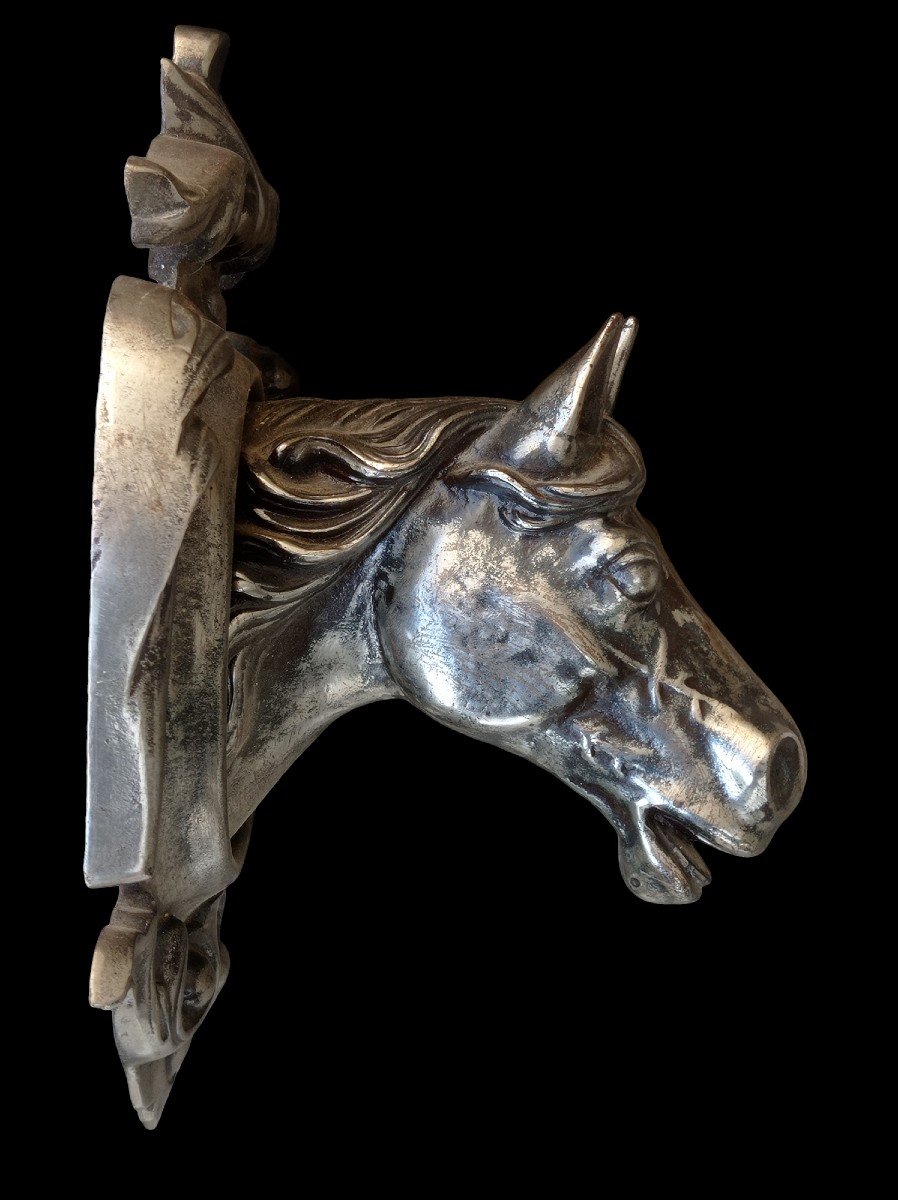 19th Century Cast Iron Horse Head-photo-3
