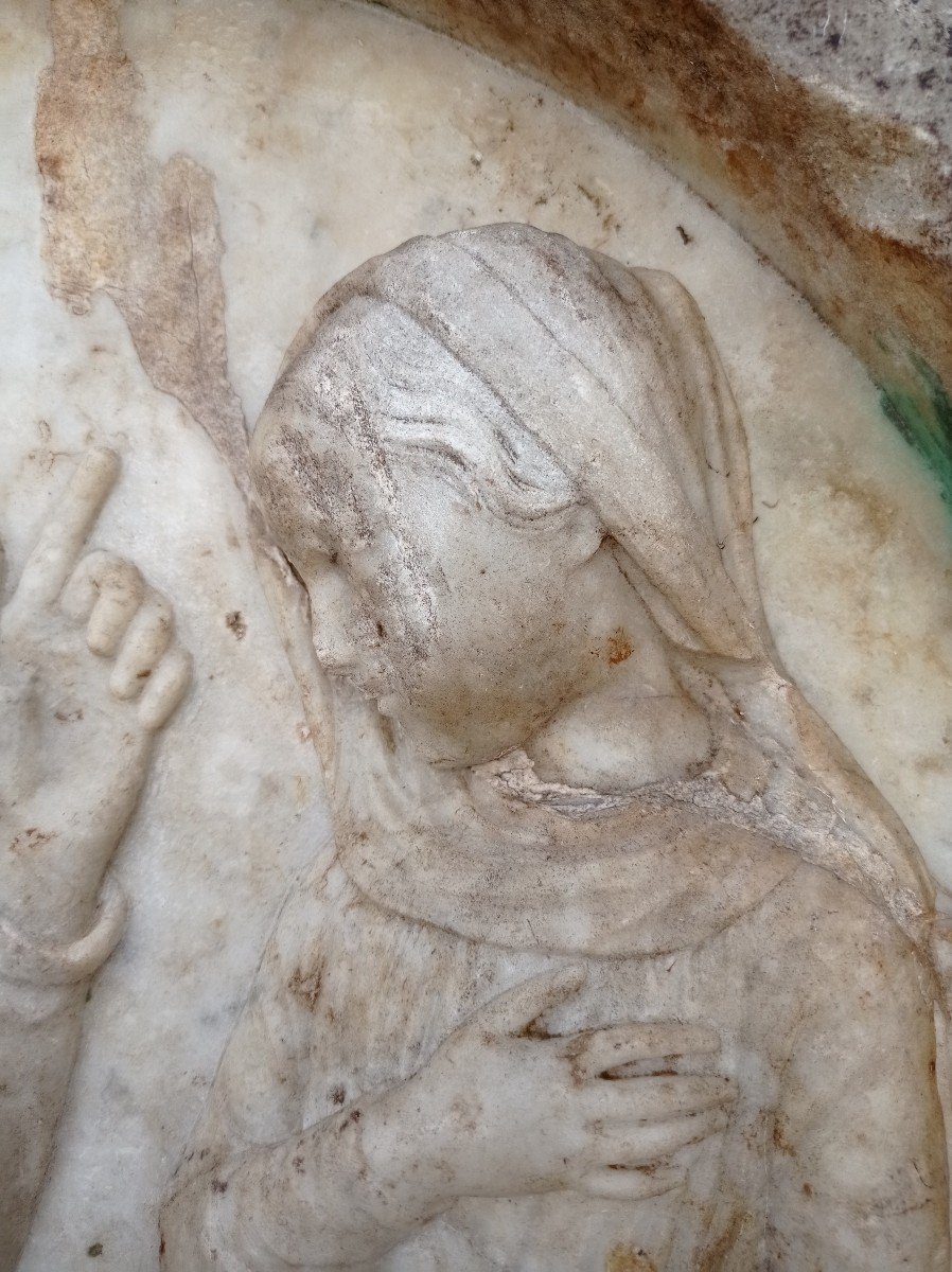 18th Century Marble Tondo-photo-3
