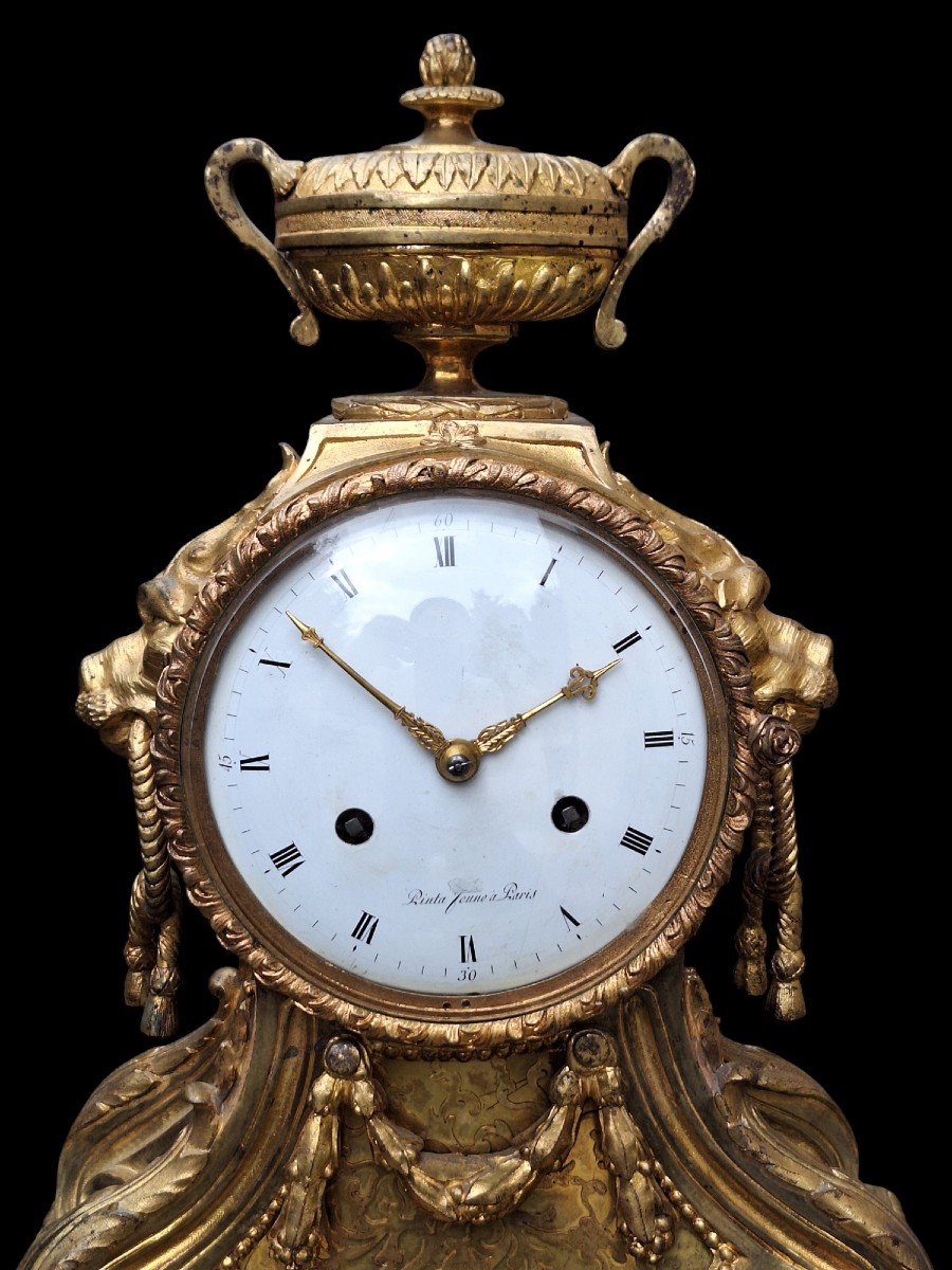Marble And Gilt Bronze Pendulum-photo-1