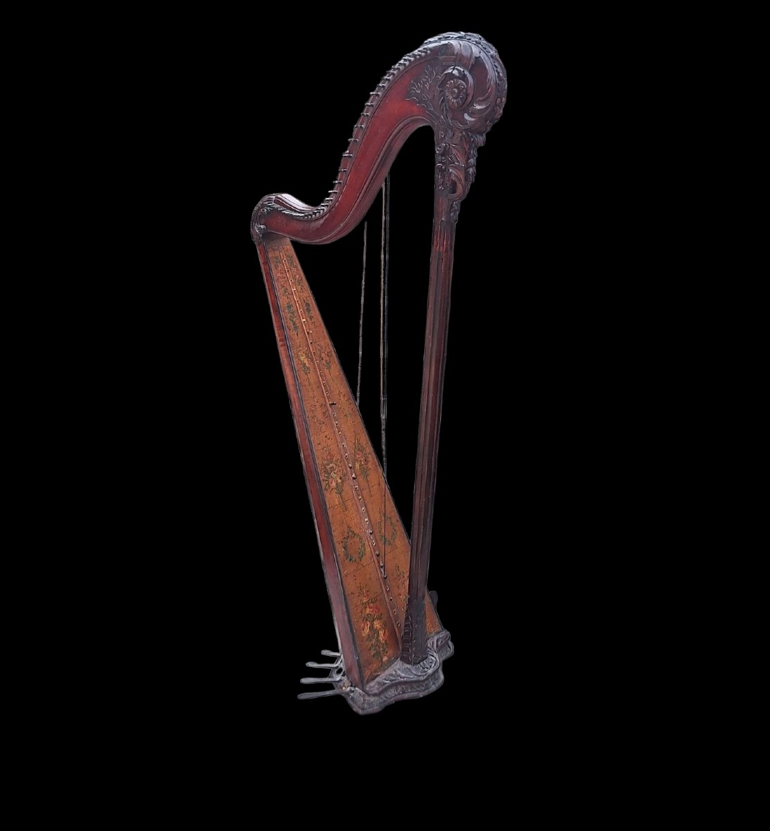 Harp By Wolter, Paris, 18th Century
