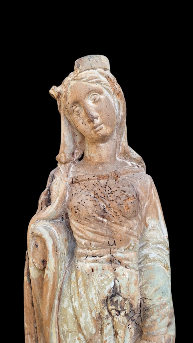 Statue Of The Holy Virgin Around 1600-photo-3