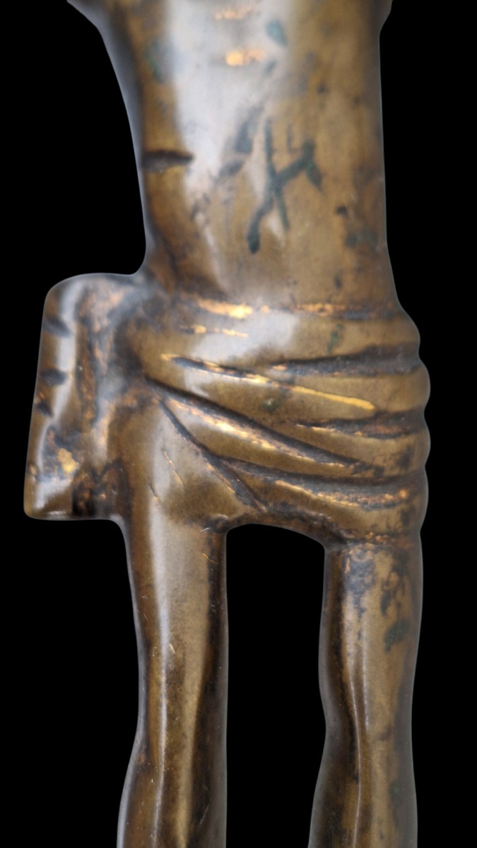 15th Century Bronze Wall Christ-photo-3
