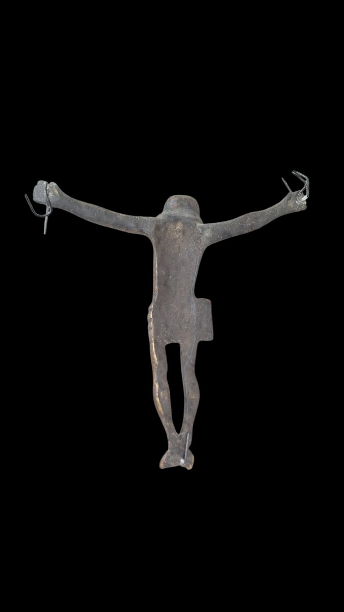 15th Century Bronze Wall Christ-photo-3