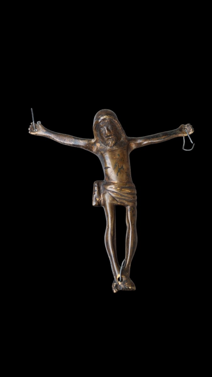 15th Century Bronze Wall Christ