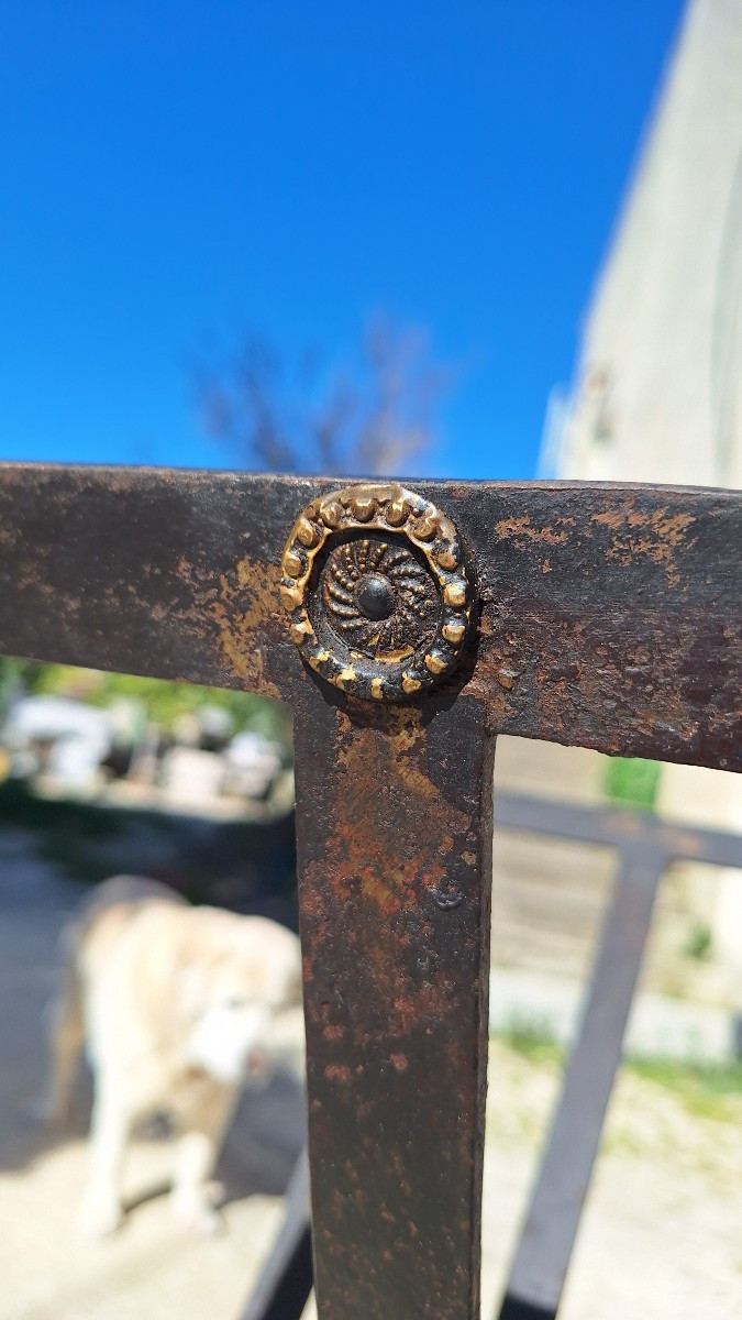 porte cartes officier de campagne fer forgé début XIXéme siecle-photo-2