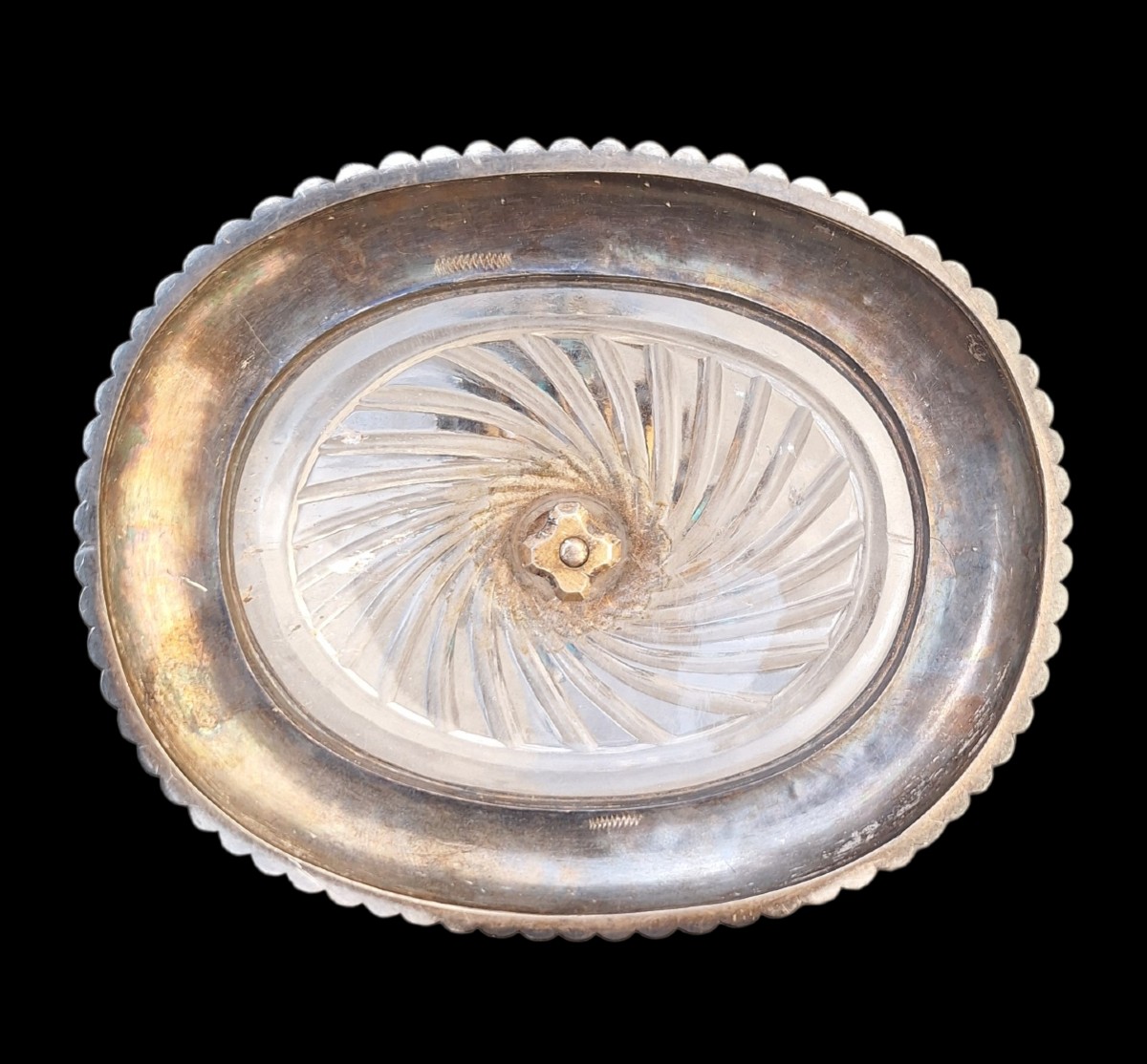 Coupe sur pied argent cristal de roche XIXéme siecle-photo-6