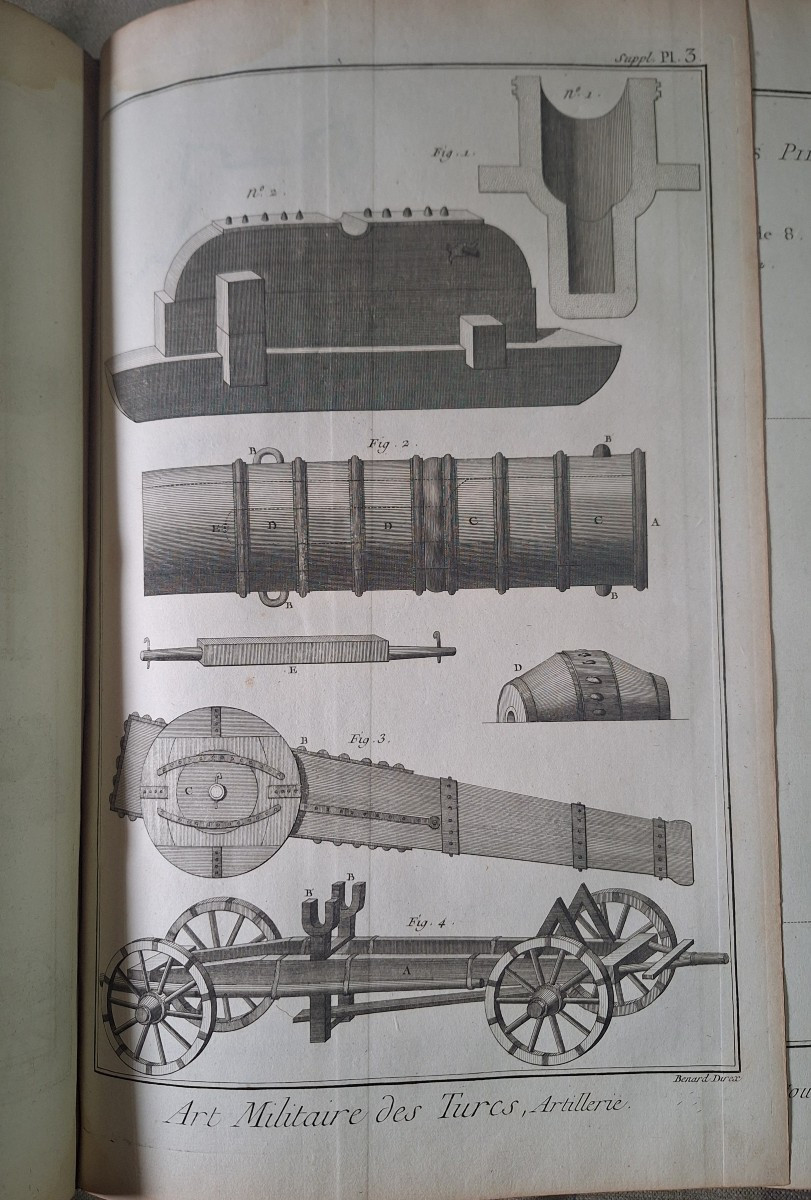 livre supplément encyclopédie diderot 1777 , 244 planches-photo-6