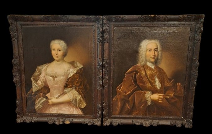 Portrait Painting Of A Gentleman From The Early 18th Century-photo-1