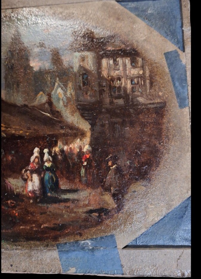 Tableau etude normandie XIXéme siecle-photo-3