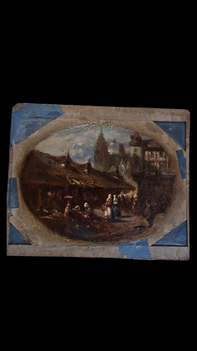 Tableau etude normandie XIXéme siecle-photo-2