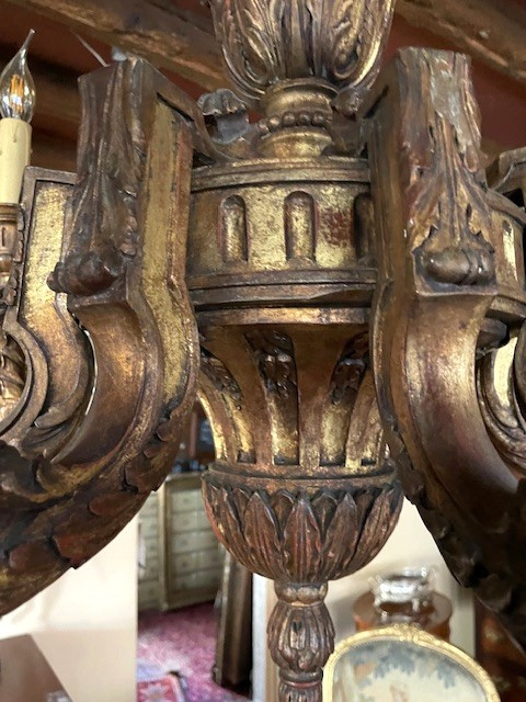 Lustre Bois Doré-photo-3