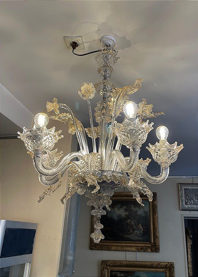 Venetian Chandelier In Murano Glass-photo-2