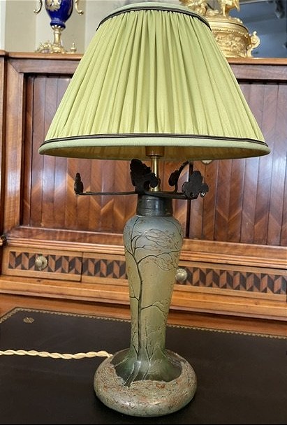 lampe en verre dégagé à l'acide-photo-2