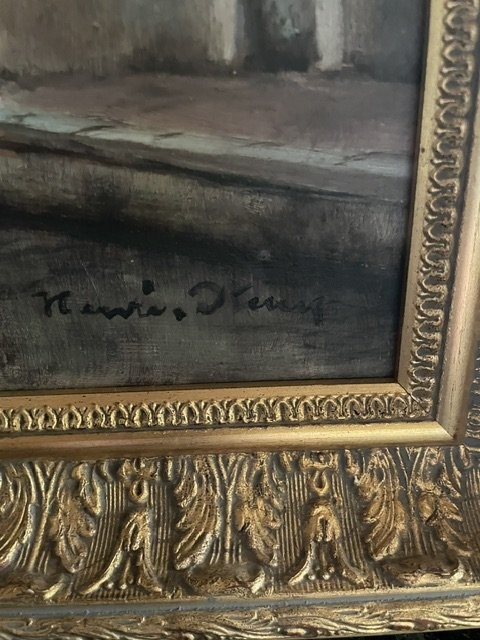 Tableau huile sur panneau de Venise-photo-1