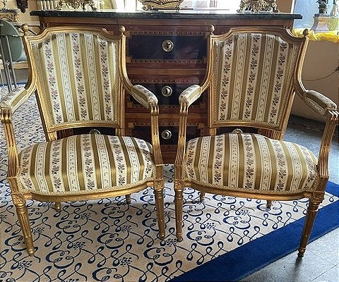 Pair Of Cabriolet Armchairs