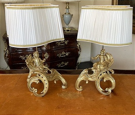 Lampes chenets
