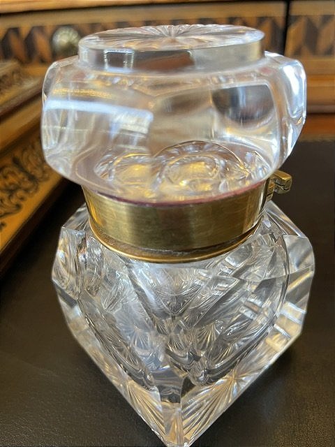 Boulle Inkwell (writing Set)-photo-2