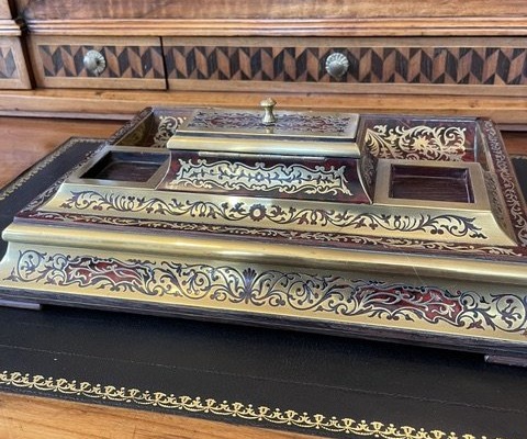 Boulle Inkwell (writing Set)-photo-5