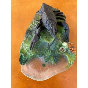 vide poche pâte de verre H. Bergé