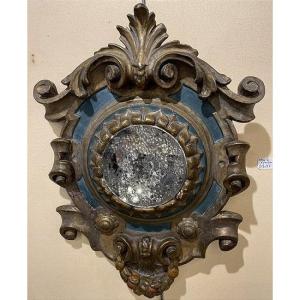 petit miroir circulaire fin XVIII èm