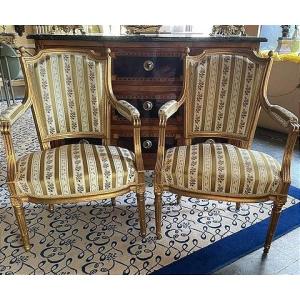 Pair Of Cabriolet Armchairs