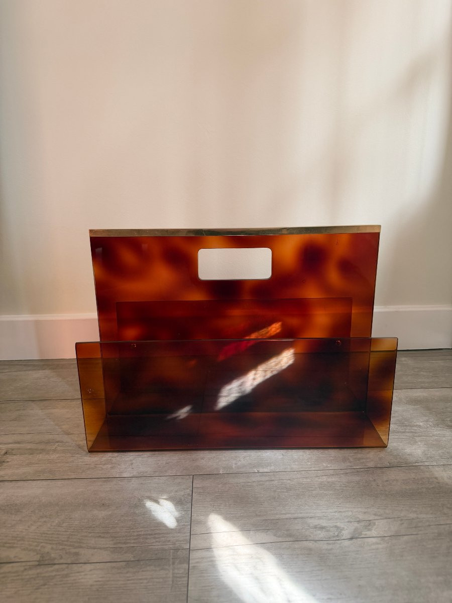 Magazine Rack & Umbrella Stand Duo "tortoise Shell", Michel Dumas-photo-2