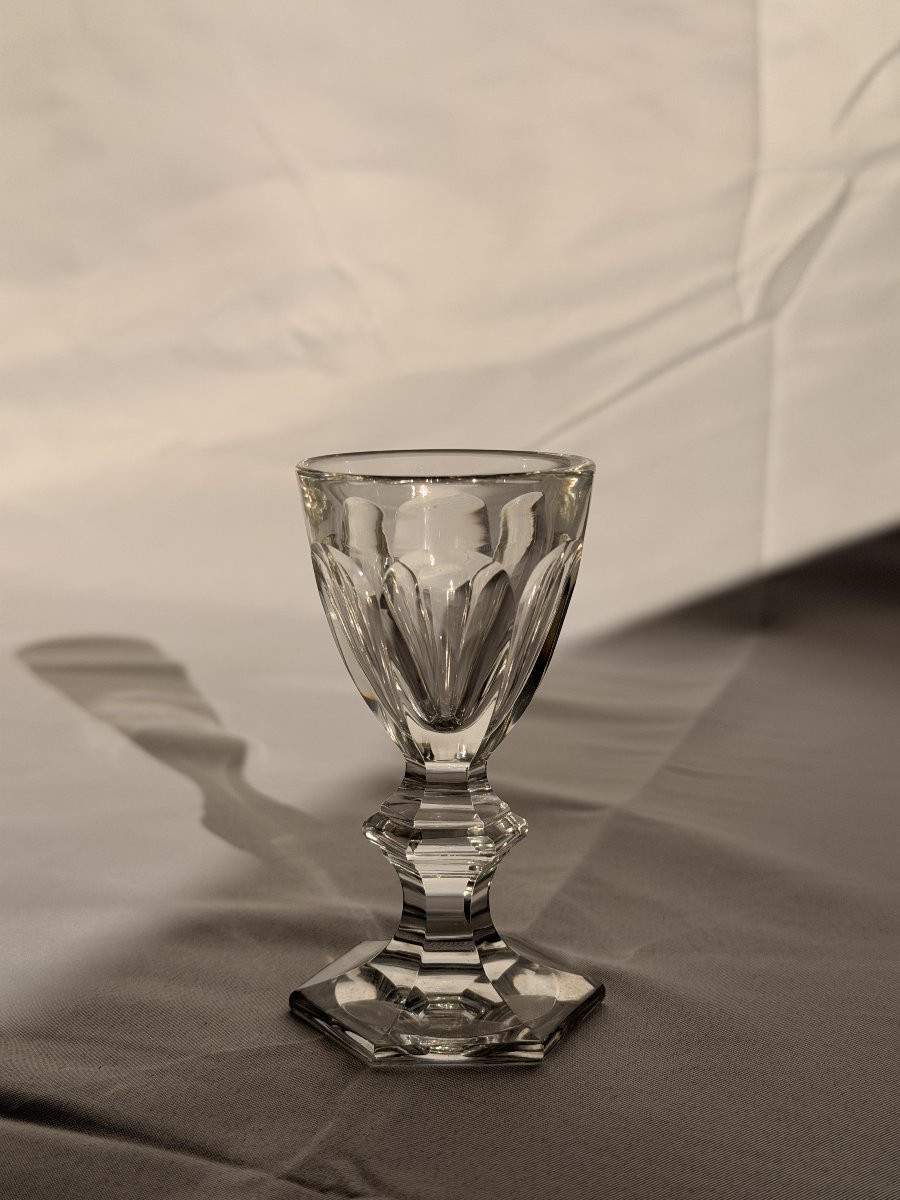 Baccarat Harcourt Crystal Digestif Service - Harcourt Model (decanter + 8 Liqueur Glasses)-photo-2