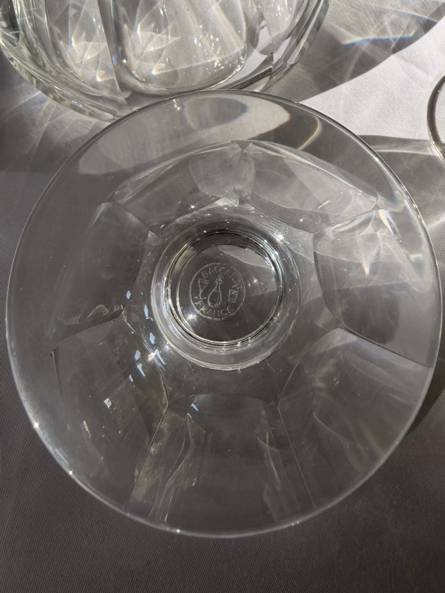 Suite de 6 Coupes à Champagne en Cristal de Baccarat - Modèle Talleyrand-photo-3