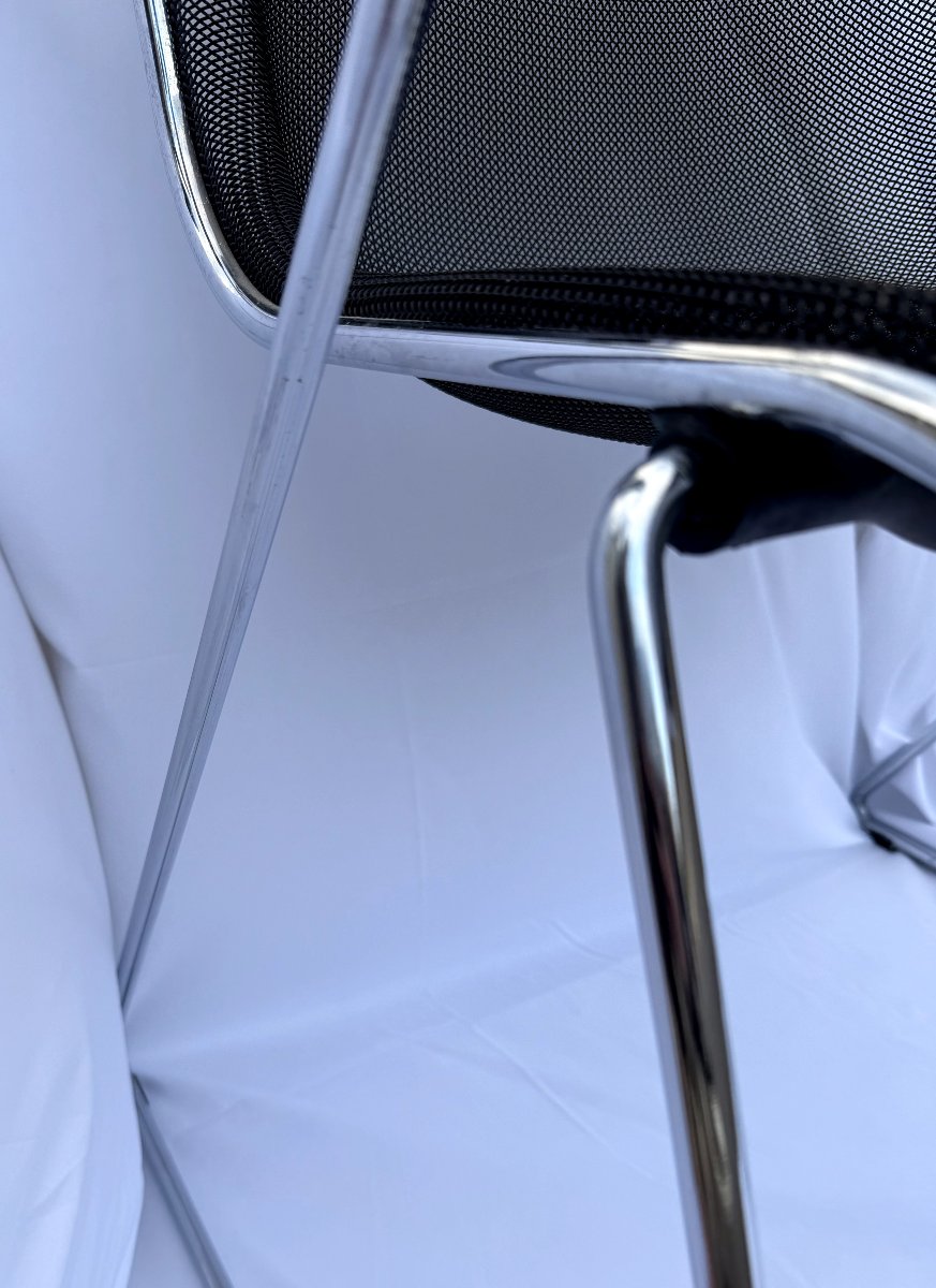 Penelope Pollock Chair | Castelli 1982 | Mesh And Black Steel-photo-2