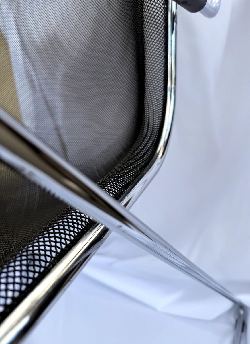 Penelope Pollock Chair | Castelli 1982 | Mesh And Black Steel-photo-4