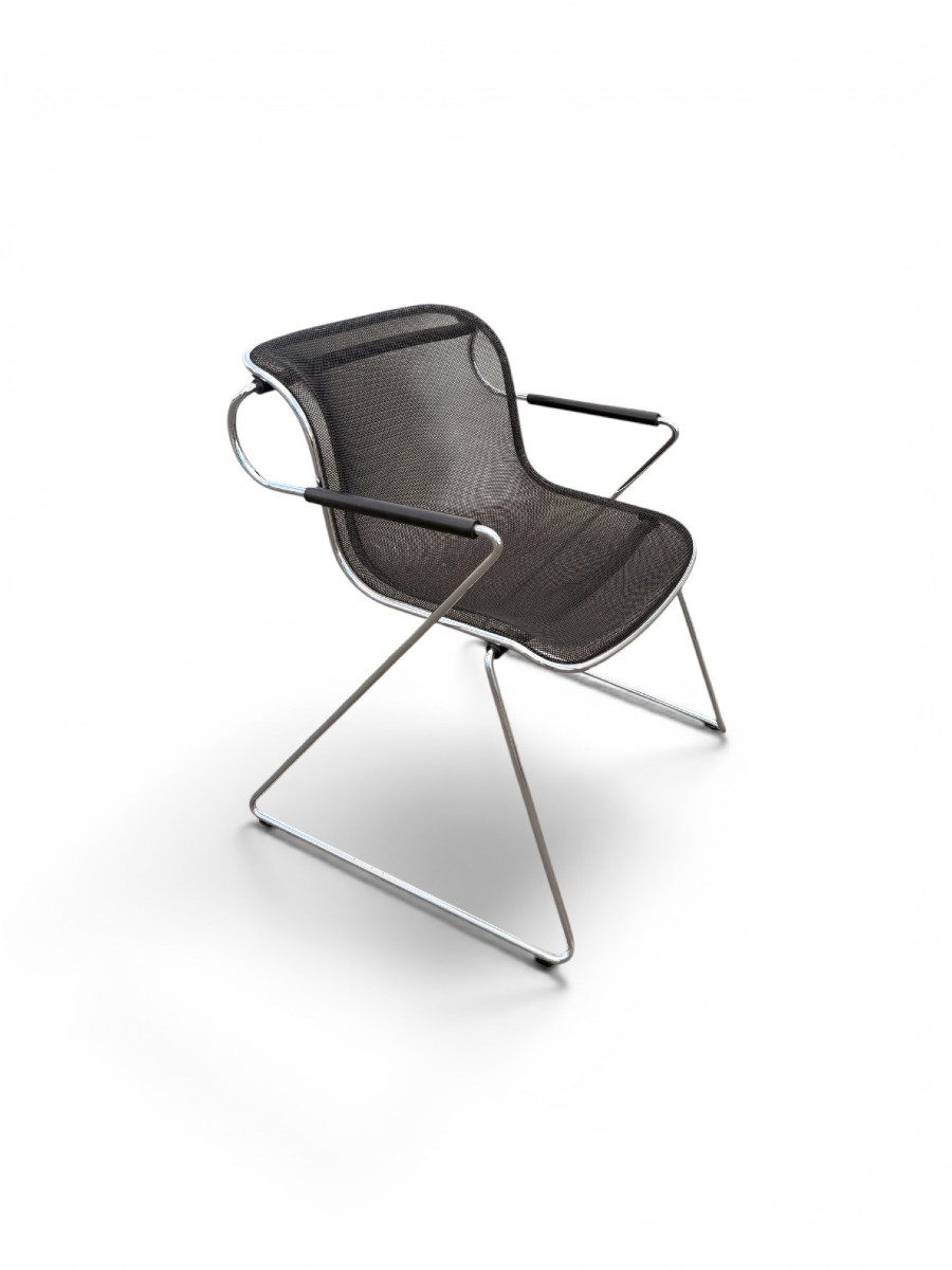 Penelope Pollock Chair | Castelli 1982 | Mesh And Black Steel