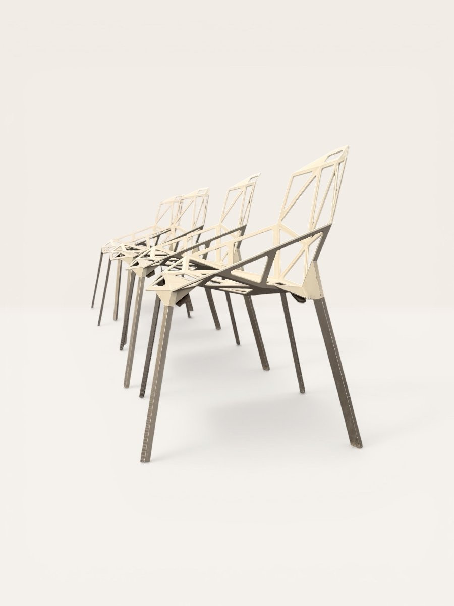 Suite 4 Chaises Chair One Magis, Ex-Louvre, K. Grcic-photo-3
