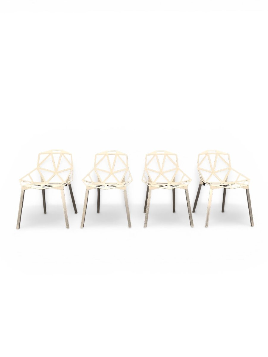 Suite 4 Chaises Chair One Magis, Ex-Louvre, K. Grcic-photo-4