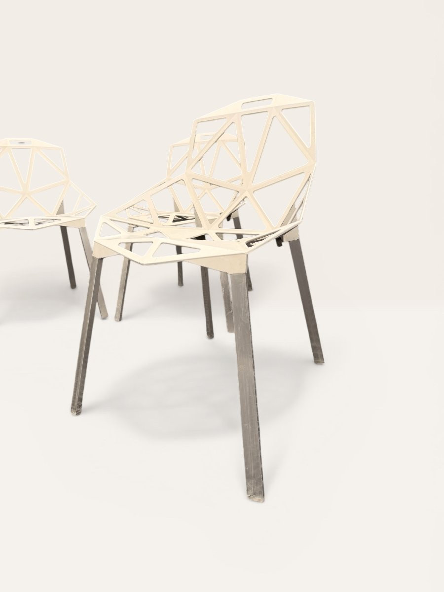 Suite 4 Chaises Chair One Magis, Ex-Louvre, K. Grcic-photo-1