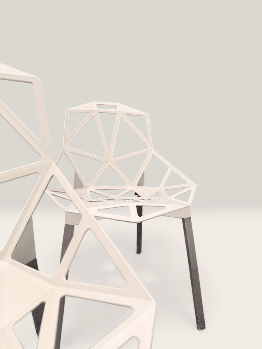 Suite 4 Chaises Chair One Magis, Ex-Louvre, K. Grcic-photo-2