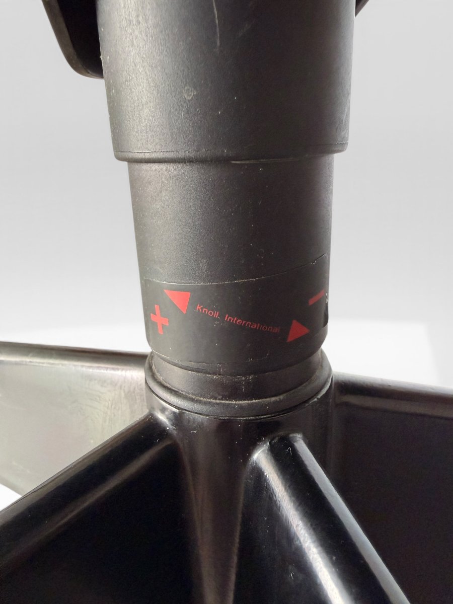 Richard Sapper Office Chair, Knoll International Edition, Leather And Glides, Circa 1979-photo-3