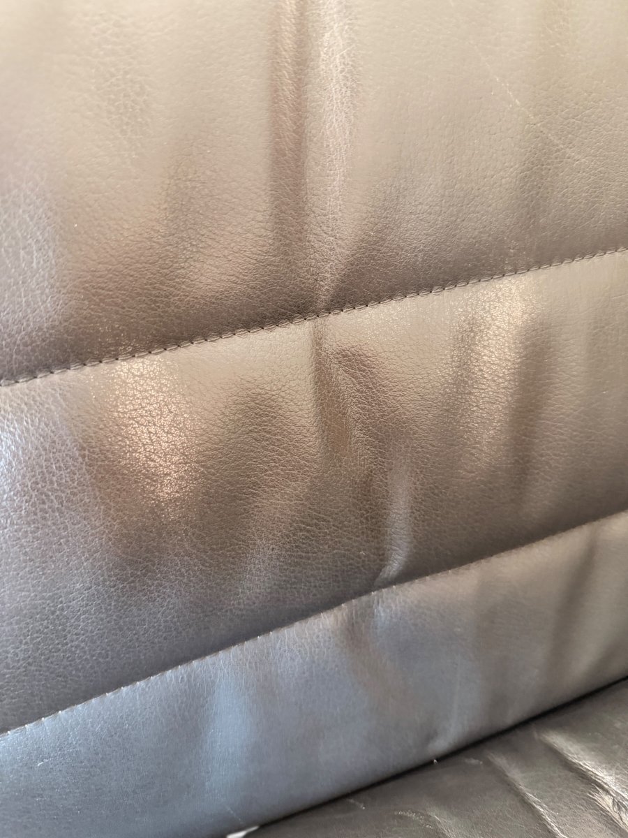 Richard Sapper Office Chair, Knoll International Edition, Leather And Glides, Circa 1979-photo-6