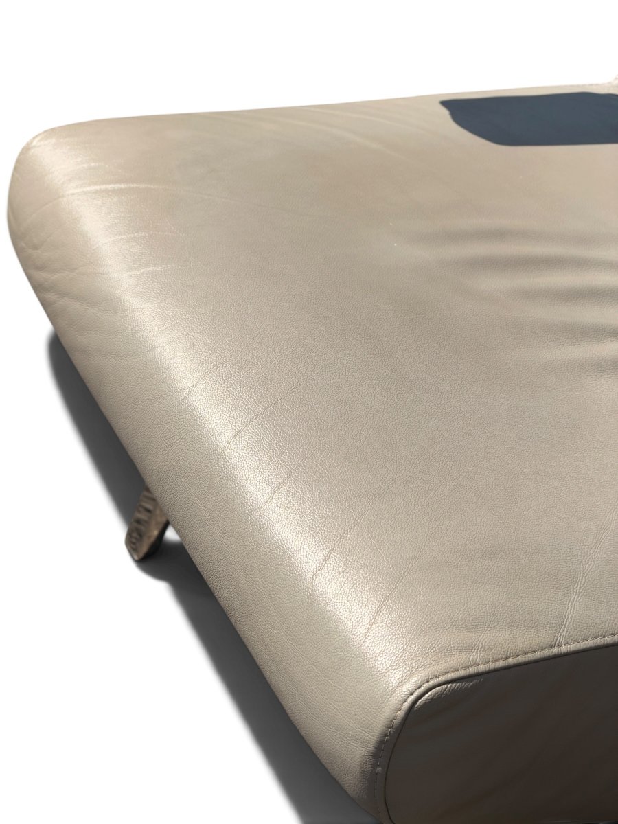 "archi" Armchair By Pierre Paulin In Gray Leather, Ligne Roset Edition-photo-7