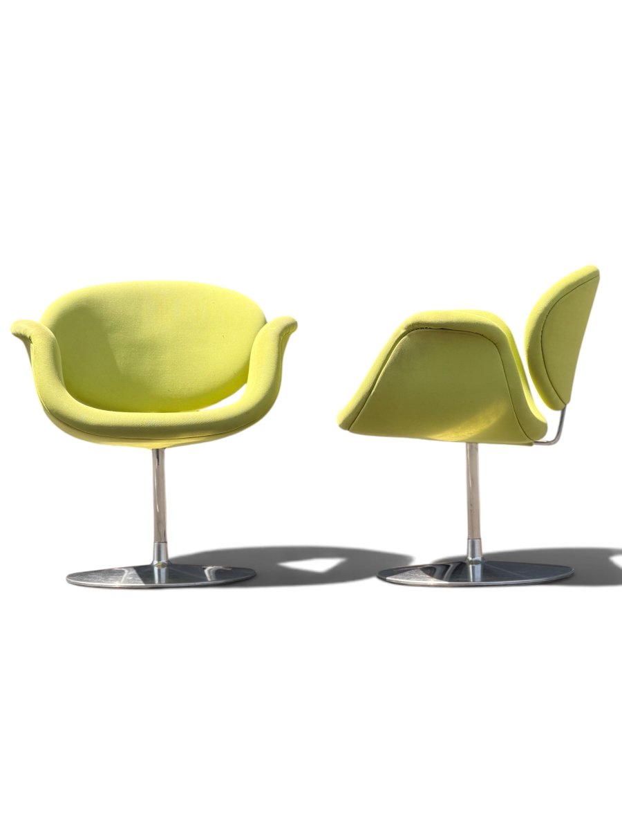 Pair Of "little Tulip" Armchairs By Pierre Paulin For Artifort, 1965-photo-3
